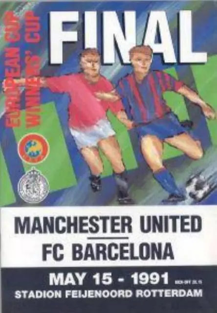 1991 CUP WINNERS CUP FINAL - MAN UTD v BARCELONA