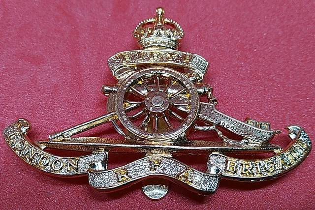 BRITISH ARMY FIFTH London Artillery RFA Brigade Regiment Cap Badge ...