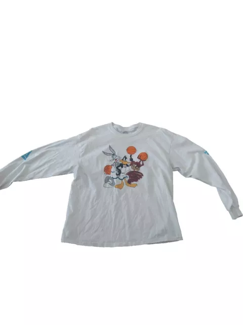 Space Jam Looney Tunes Men's Bugs Bunny Daffy Duck Tasmanian Long Sleeve T-Shirt