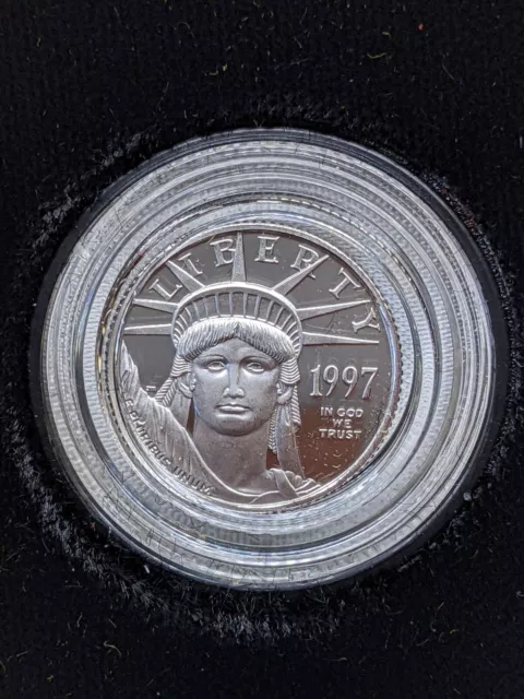 1997-W Proof $10 American Platinum Eagle 1/10 Oz .9995 Platinum Coin - OGP