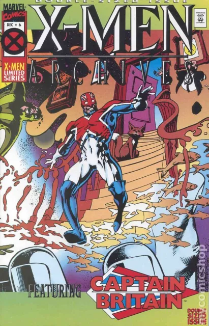 X-Men Archives featuring Captain Britain #6 VF/NM 9.0 1995 Stock Image