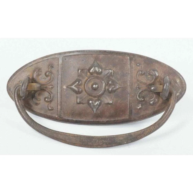 Vintage Drop Bail Style Brass Drawer Pull Handle Dresser Furniture Hardware (1)