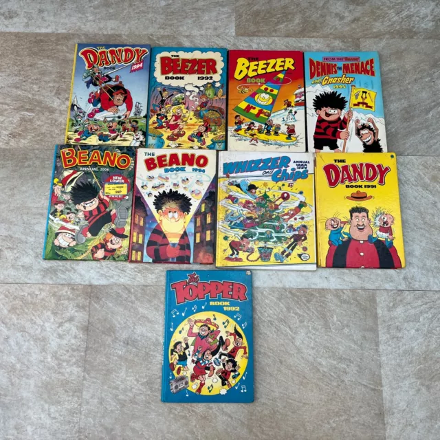 The Beano Book, Dandy Book, The Beezer Book Etc Bulk Lot