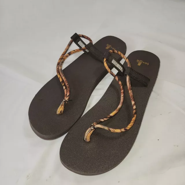 Sanuk Women's Yoga Sling Fling SandalsSz 8 Brown