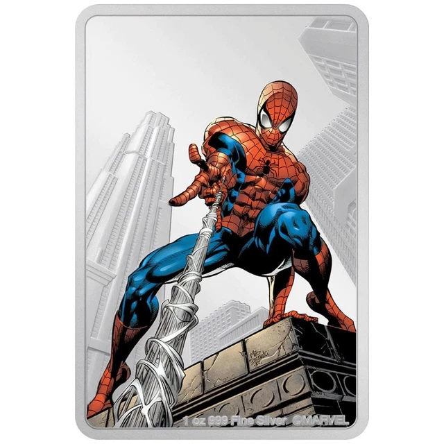 Silbermünze Spider-Man™ Marvel™ 2023 - Niue - 1 Oz PP in Farbe