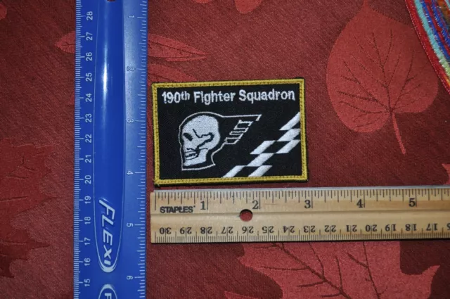 USAF  190 Fighter Squadron 190th FS A-10 Idaho Air Guard patch Hook & Loop