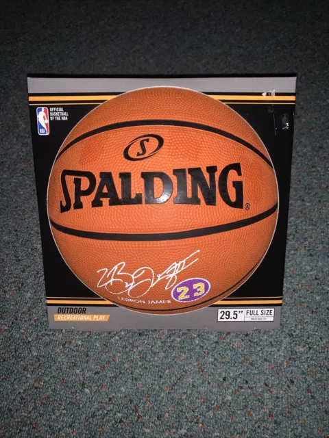 SPALDING LEBRON JAMES 23 OUTDOOR BASKETBALL NEW !29.5" Full Size Basket ball