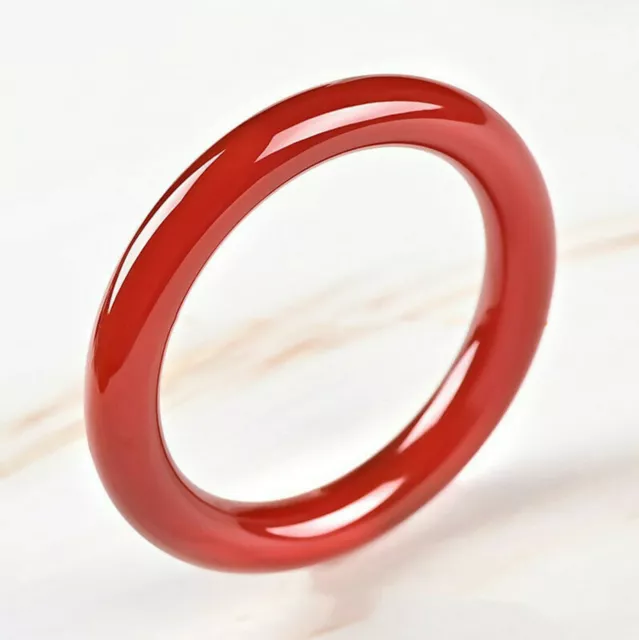 New Natural Red Jadeite Jade Gemstone Bangle Bracelet 56-62mm Jewelry