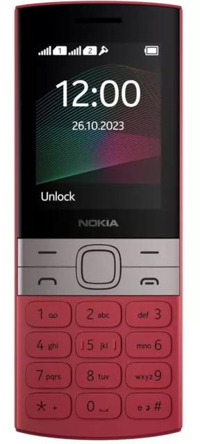 Nokia 150 (2023) Dual SIM Mobiltelefon Tasten Handy mit Kamera Rot Red NEU OVP