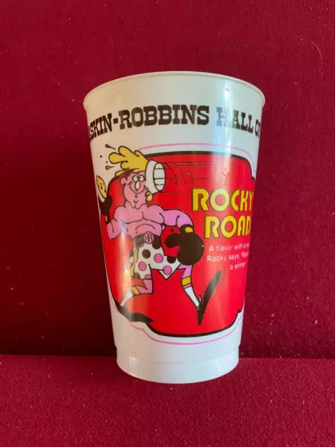 1978, Baskin-Robbins Ice Cream, "Un-Used", ROCKY ROAD Plastic Cup (Scarce)