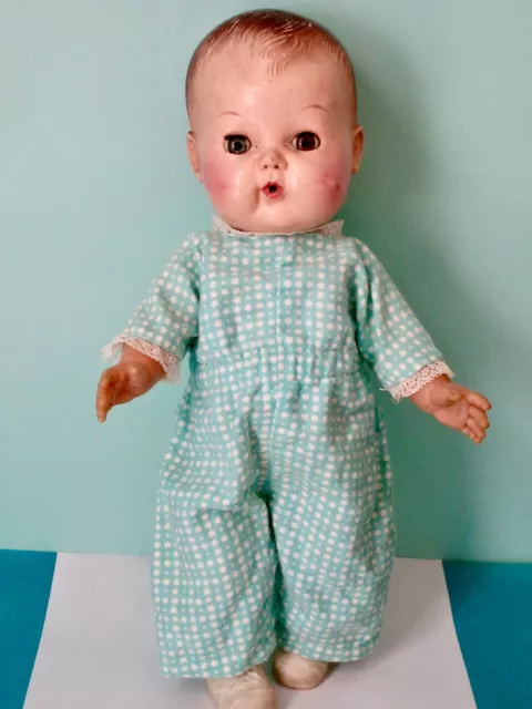 Tiny Tears Baby Doll Blinking Eyes 12.6" American Character, 1959 Pat. 2675644