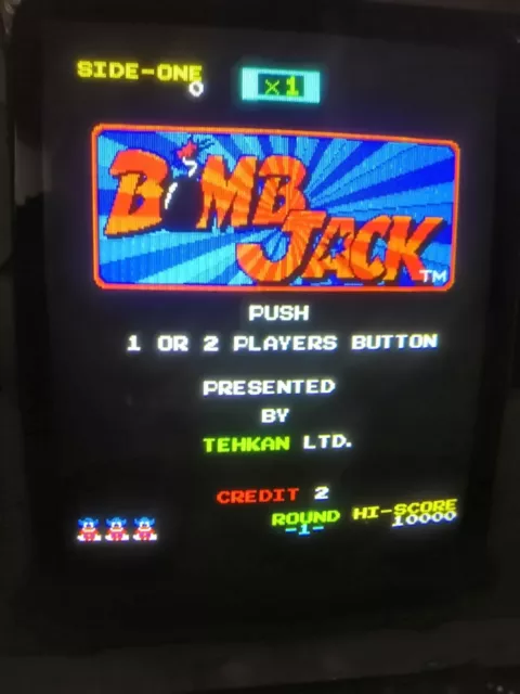 BOMB JACK  / By Techkan + Adapter Jamma Pcb Arcade GAME Work Collection Boot