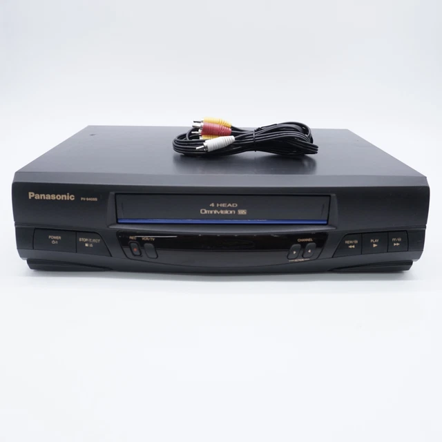 PANASONIC VHS VCR Tape Player 4 Head Omnivision Model PV9405S TESTED