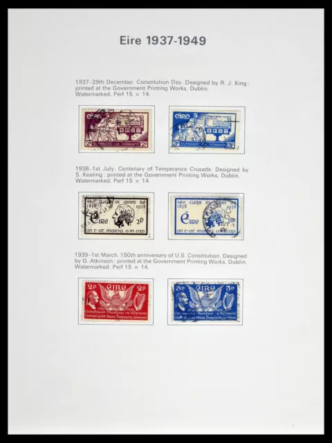 Lot 39173 Stamp collection Ireland 1937-1979 in Collecta album.