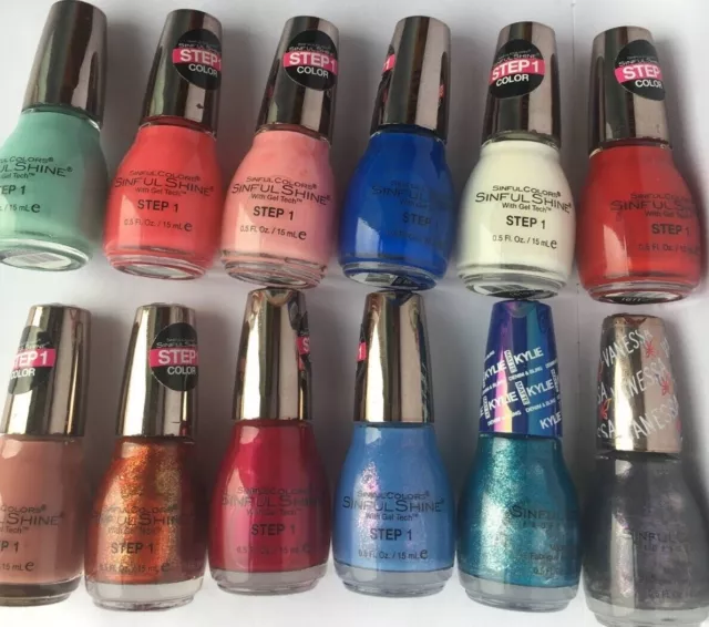 Sinful Colors Professional Nail Colour Polish Varnish - 15ml Choose Colour