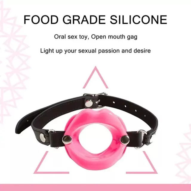 Sexy Oral Open Mouth Toys Bondage Lips O Ring Restrait Open Mouth Gag 4 Colours