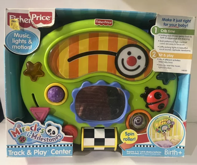 NEW Fisher Price Miracles & Milestones Track & Play Center Crib Toy H8095