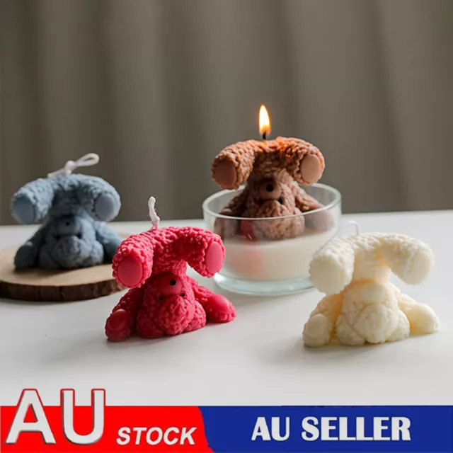 BEAR SILICONE MOLD Creative Cute Bear Scented Candle Mold Candle Making  Molds $14.03 - PicClick AU