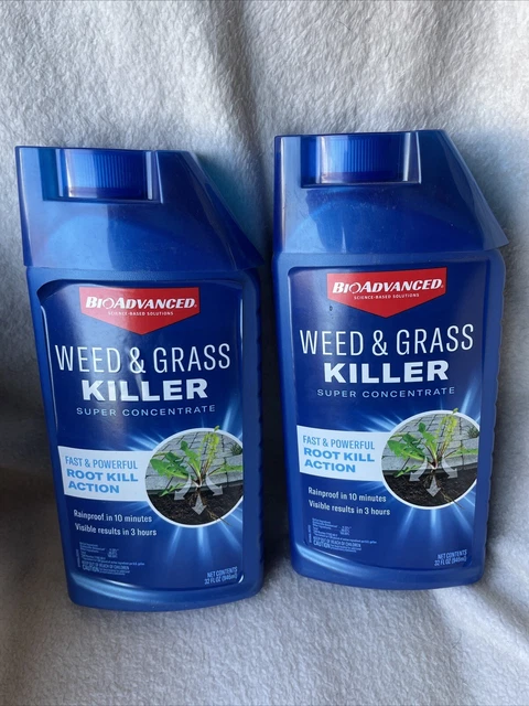 (2 PACK) BioAdvanced Weed & Grass Killer Super Concentrate 32 oz. Quick Acting