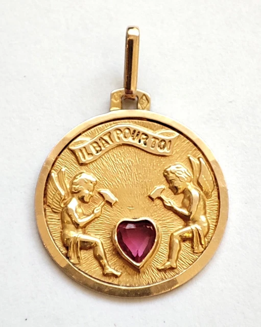 Pendentif Médaille Saint Expédit - Métal - 1,5cm