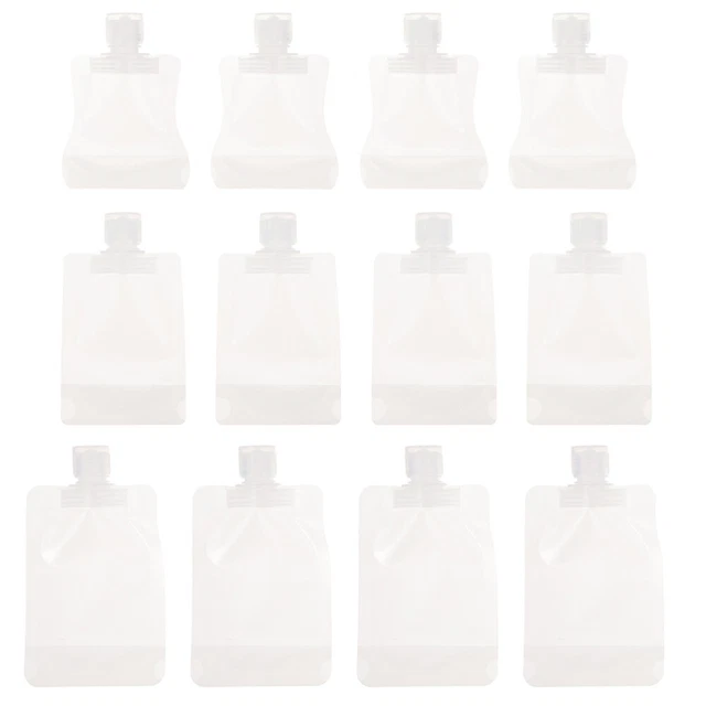 12 PCS Lotion Bag Empty Squeeze Pouch Cosmetic Bag Storage Bags Travel