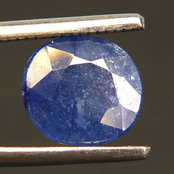 Shola Vrai 3,46 Carats Naturelle Bleu Saphir En Sri Lnka