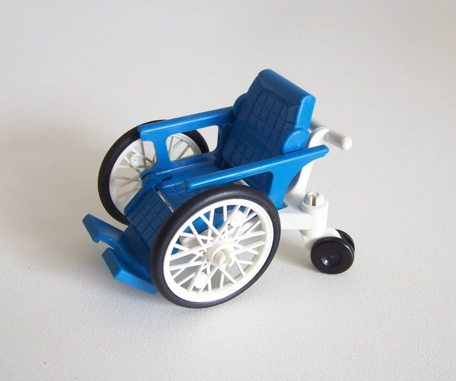 PLAYMOBIL (Y1204) HOPITAL - Chaise Fauteuil Roulant Bleu 3363 EUR 6,70 - PicClick FR