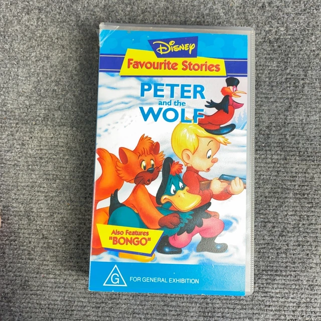 PETER AND THE Wolf VHS Video Disney Favourite Stories Animated ...