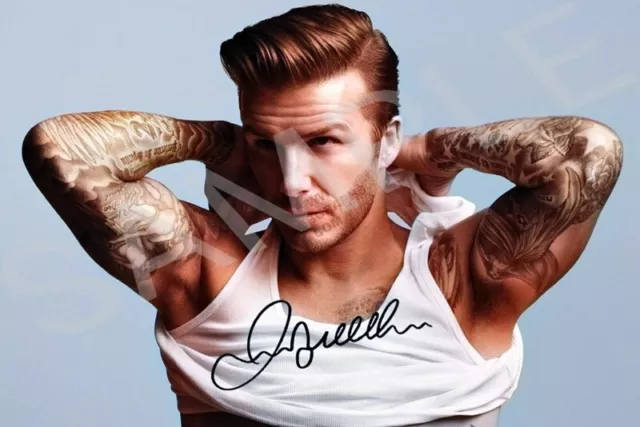 Photo David Beckham Autographe Signed 10 x 15 cm DB6