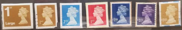 Great Britain Queen Elizabeth 2 Machin high values stamp Selection fine/good use