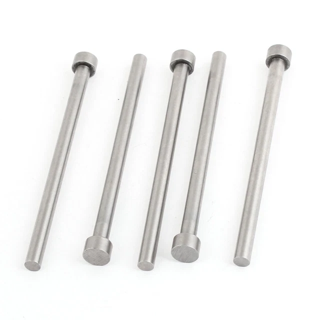 Moule d'injection de 6 mm Tip droite en acier éjecteur Pin Die Dé à Coudre 5 pcs