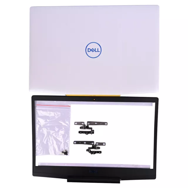 For Dell G3 15 3590 LCD 3HKFN LCD Back Cover+Front Bezel+Hinges+Screws Blue Logo