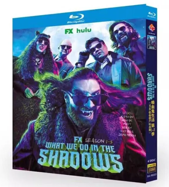 What We Do in the Shadows Season 1-3 TV Series Blu-Ray DVD BD 4 Disc All Region