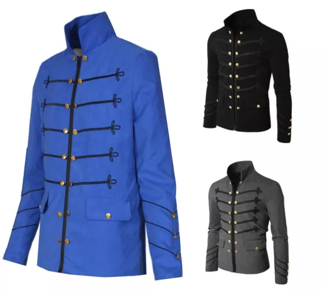  Allsafe Traders Men's Military Marching Band Drummer Jacket  Gothic Steampunk Costume for Halloween : Clothing, Shoes & Jewelry