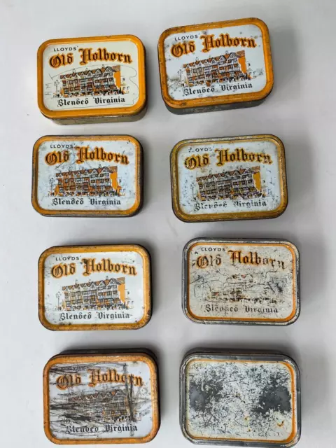 Old Holborn Tins x 8 Job Lot