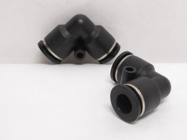 192227 New-No Box; Industry-Std 1PEP7 Lot-2 Plastic Air Elbows; 3/8" PTC