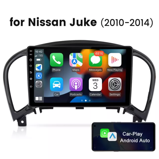 Android 12  Carplay Car Stereo Radio For Nissan Juke 2010-2014 GPS WIFI RDS