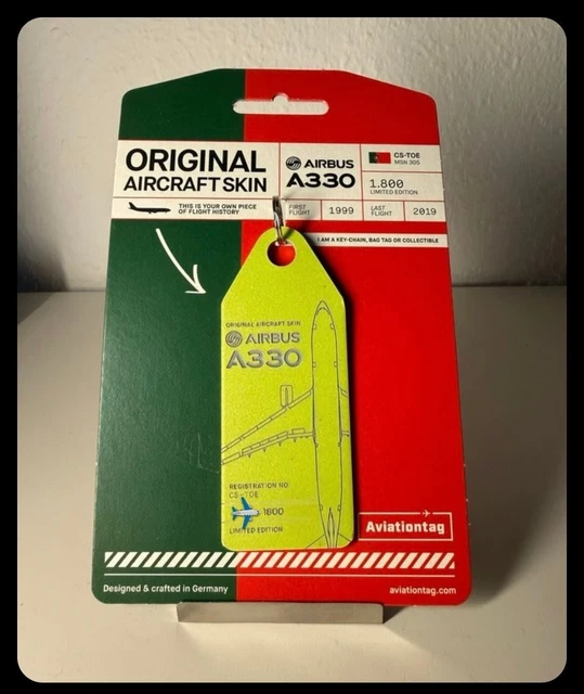 AVIATIONTAG AIRBUS A330 TAP ,Light green – CS-TOE, sold out, plane