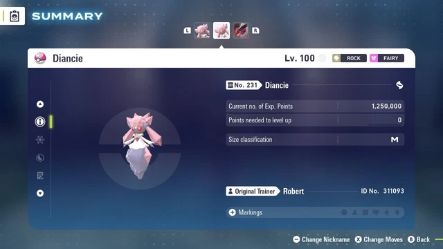 Pokémon Leggende ZA 💥 6IV Diancie Mitico Normale 💥 Veloce 🚀 Naturale Adamant