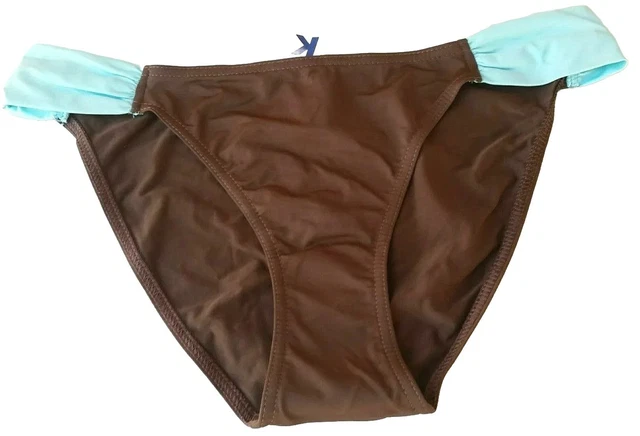 Kiwi- Erika :Bas De Maillot De Bain,Bikini,Culotte,Marron, Bleu Femme,38- 40-M