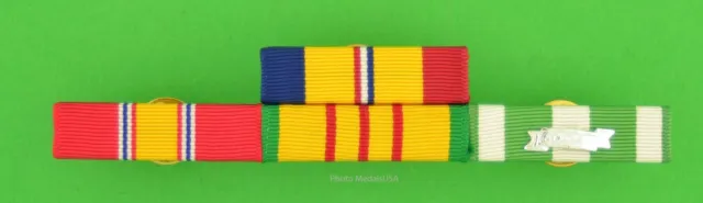 Marine Corps Vietnam War Mounted 4 Ribbon Bar - Combat Action - USMC