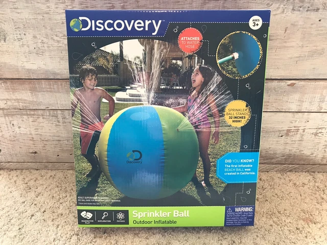 DISCOVERY KIDS OUTDOOR Inflatable Water Sprinkler Beach Ball 32 New 10.00 PicClick