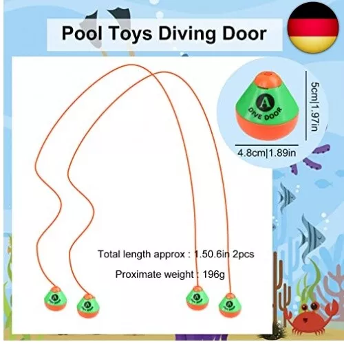 Encuryna Tauchspielzeug für Kinder Pool Spielzeug Tauchbogen Tauchspielzeug 2