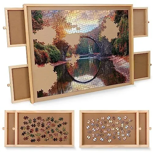 Jigitz Jigsaw Puzzle Sorter Trays 7.9 x 7.9 - 6PK Plastic Puzzle
