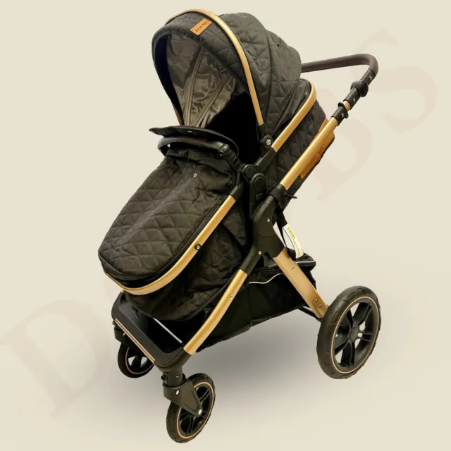 Baby Stroller Pram 2 in 1 Adjustable Foldable Stroller Baby Pushchair