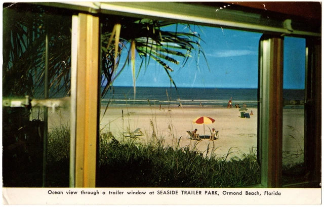 ORMOND BEACH, FL - Seaside Trailer Park, Ocean View, Volusia Co Florida Postcard