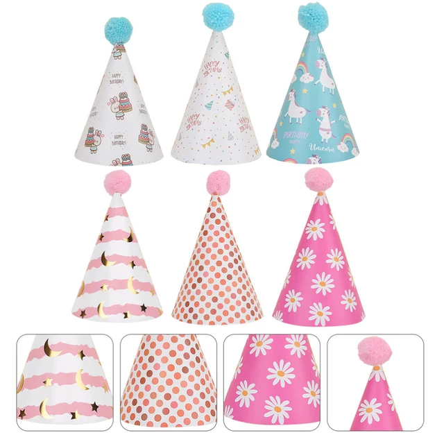 6 piezas Cumpleaños Fiesta Cumpleaños Sombrero Niño Pequeño Traje Natividad Decoración Pastel