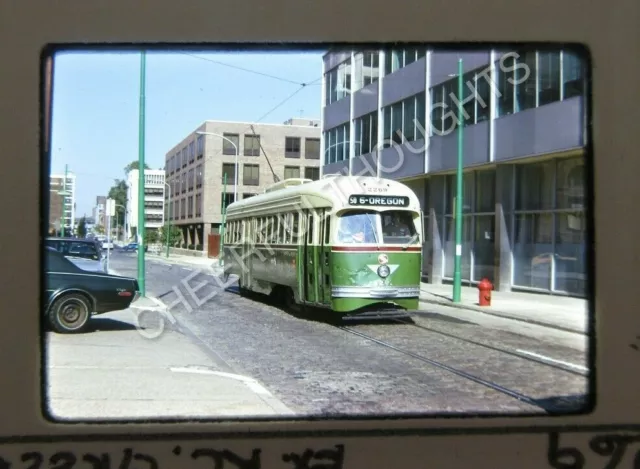 Original '74 Kodachrome Slide PTC Septa Philadelphia PCC Trolley 2269   28A11