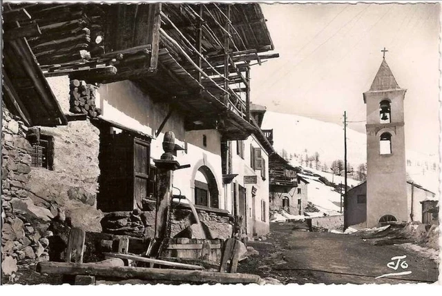 05.Le Queyras.st Veran .Rue Du Village Et Le Temple.cpsm