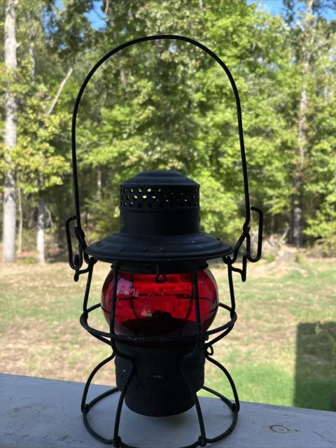 Union Pacific Train Railroad Red Globe Lantern The Adams & Westlake Co